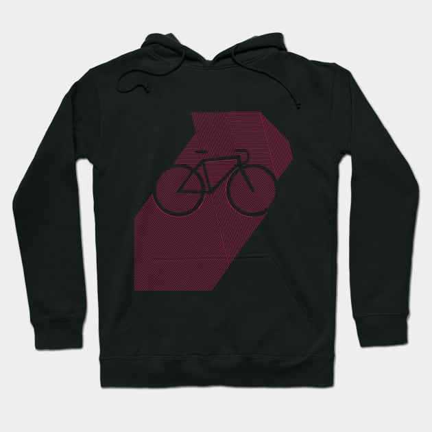 Retro Cycling Hoodie by visualcraftsman